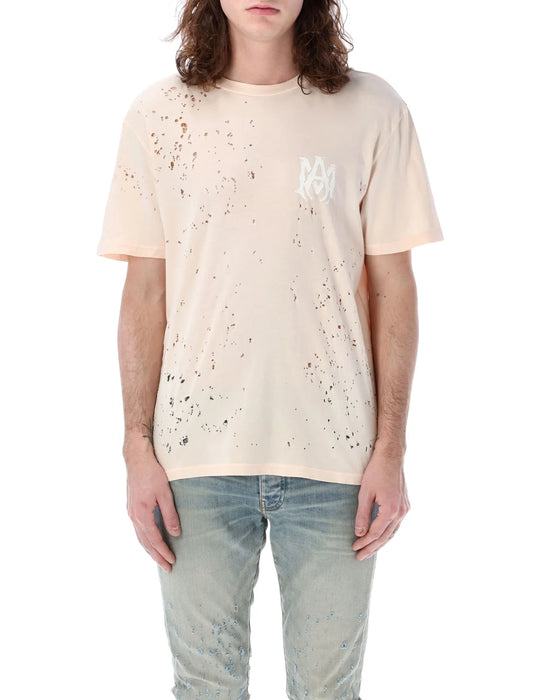 Amiri Washed Shotgun Tee Coral