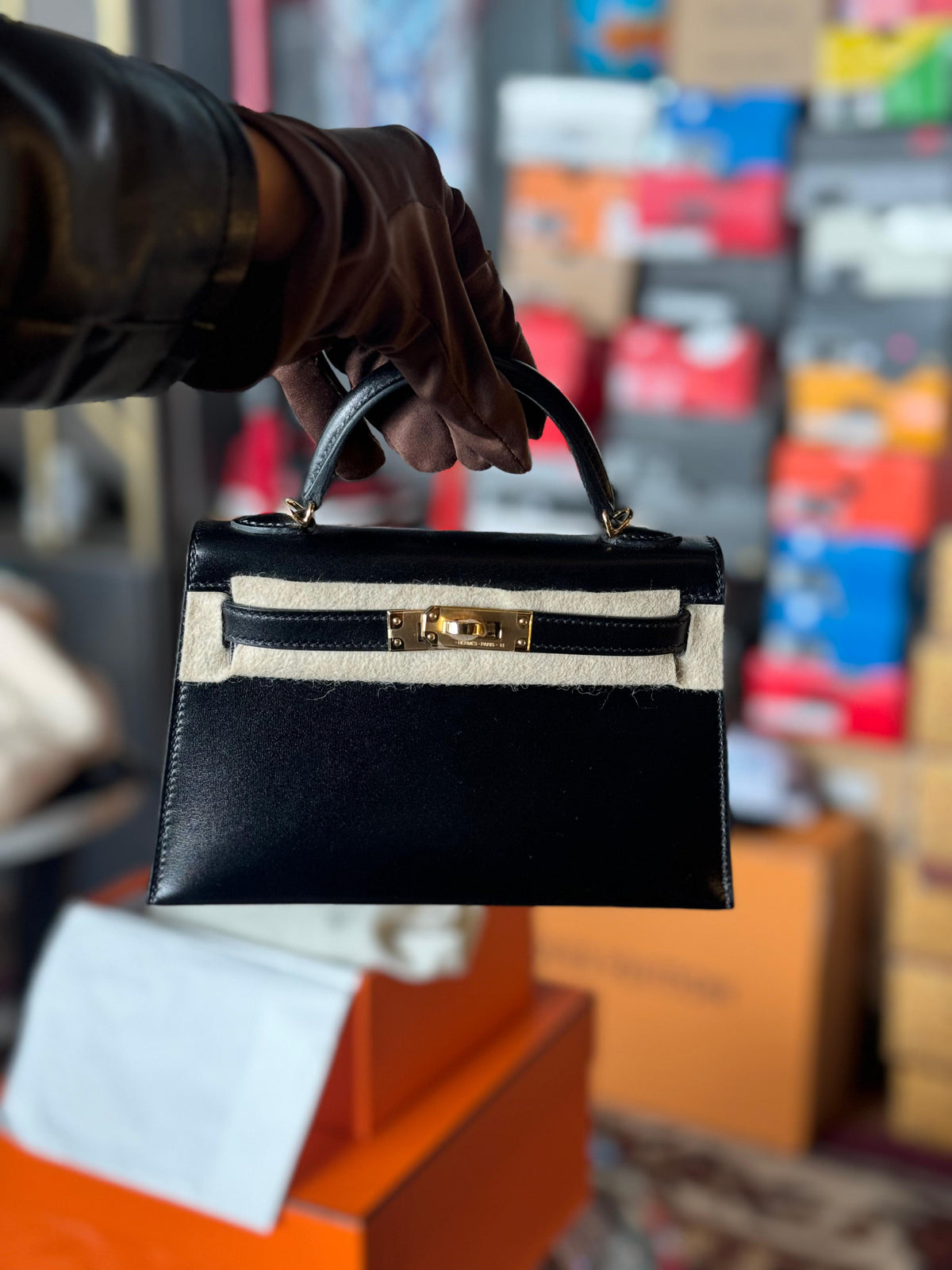 Hermes Mini Kelly Negra