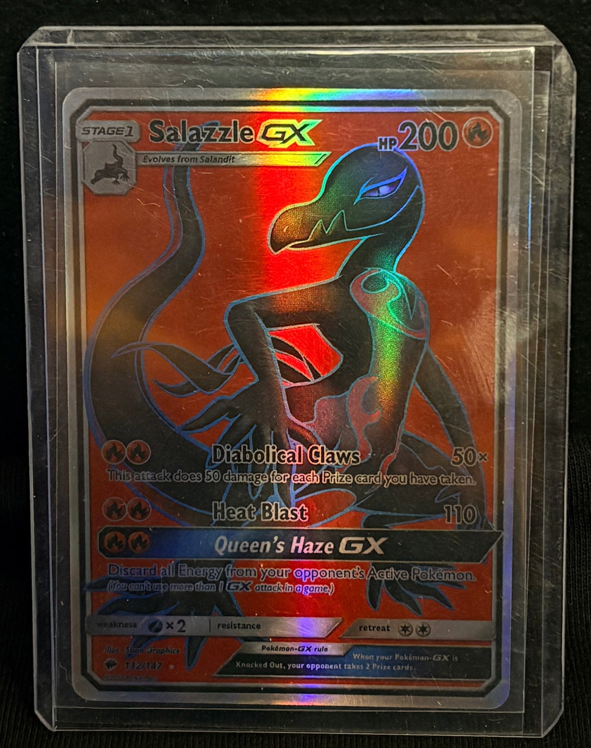 CARTA POKEMON Salazzle GX 132/147 – Full Art
