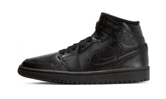 Air Jordan 1 Mid Black Snakeskin (W)