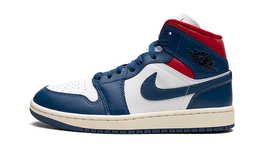Air Jordan 1 Mid French Blue Gym Red (W)