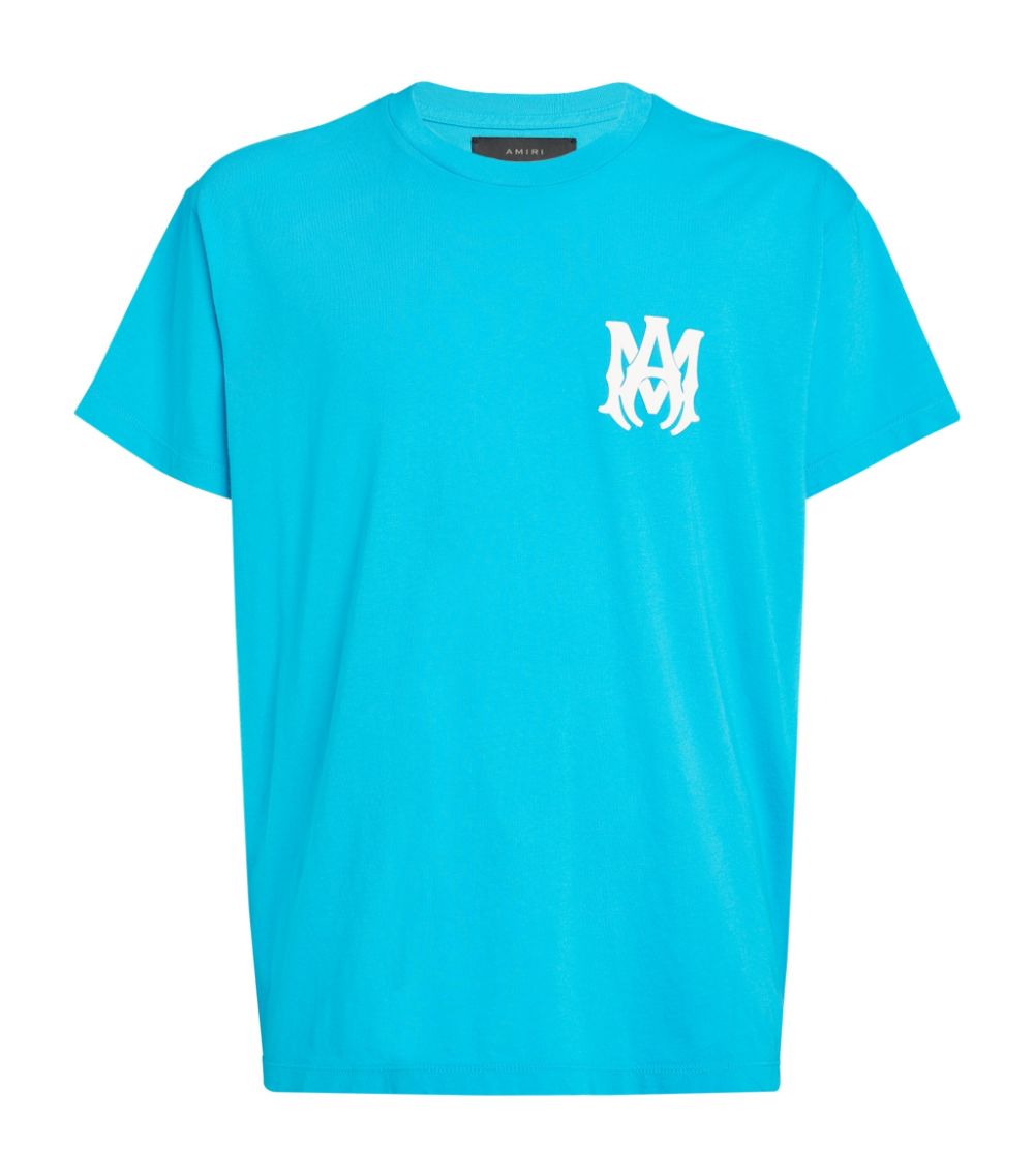 Amiri Sky Blue Small Logo T-Shirt