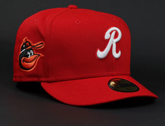 Gorra 5950 Rochester Red Wings X Baltimore Orioles "Cal Ripken Jr" Radiant Red/Glacial White