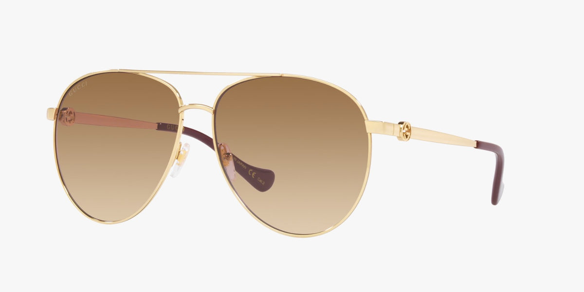 Gucci Aviator Gold Brown