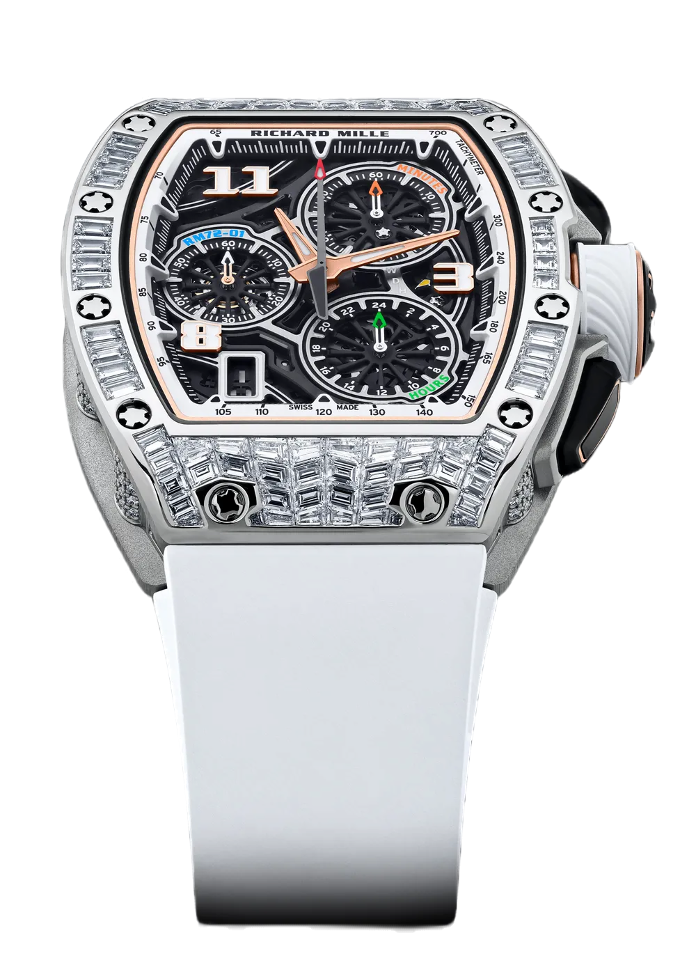 Richard Mille RM 72 01 Flyback Chronograph White Gold Medium Set