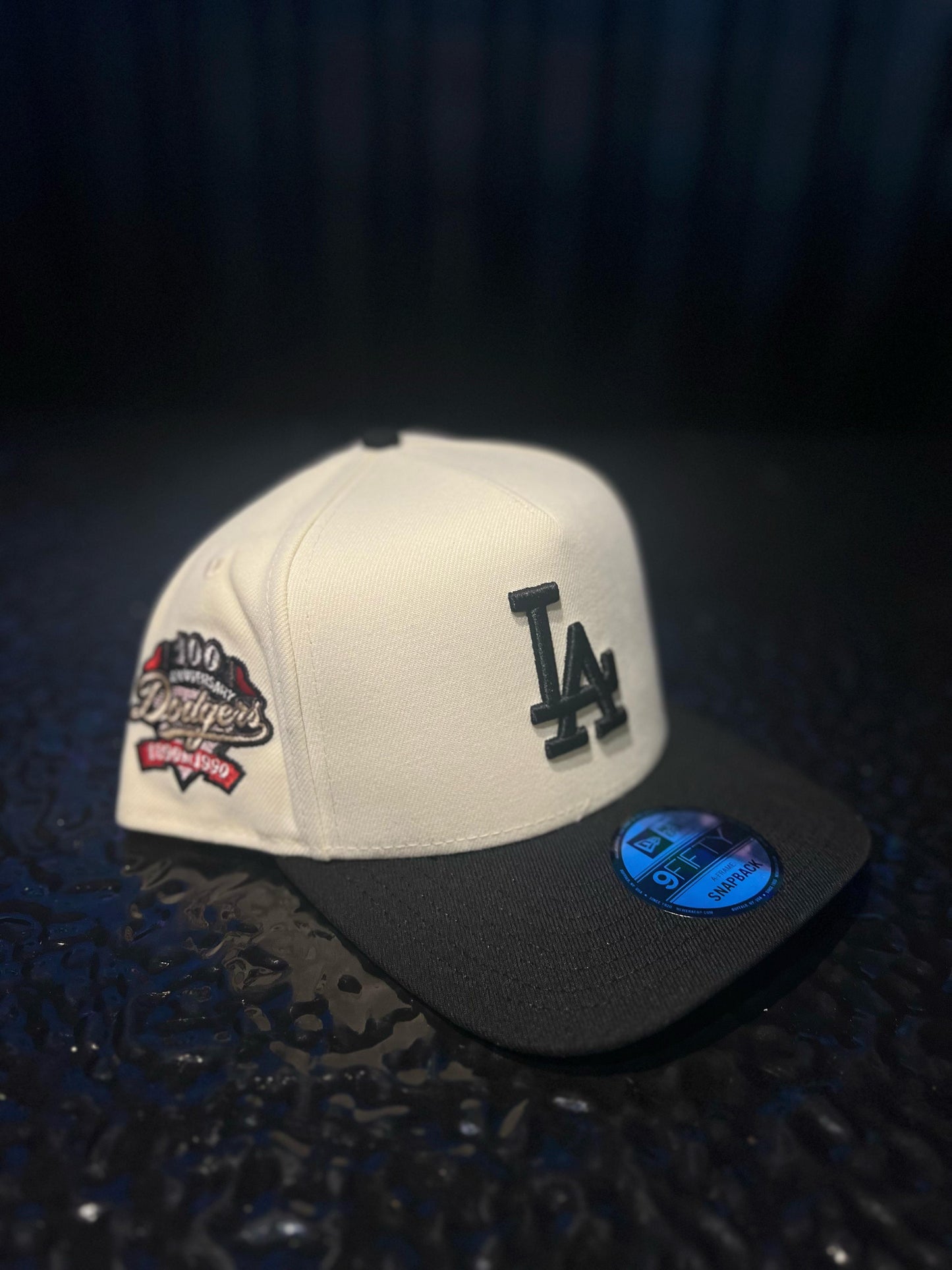 GORRA NEW ERA LA DODGERS 100TH BLACK/WHITE SNAPBACK