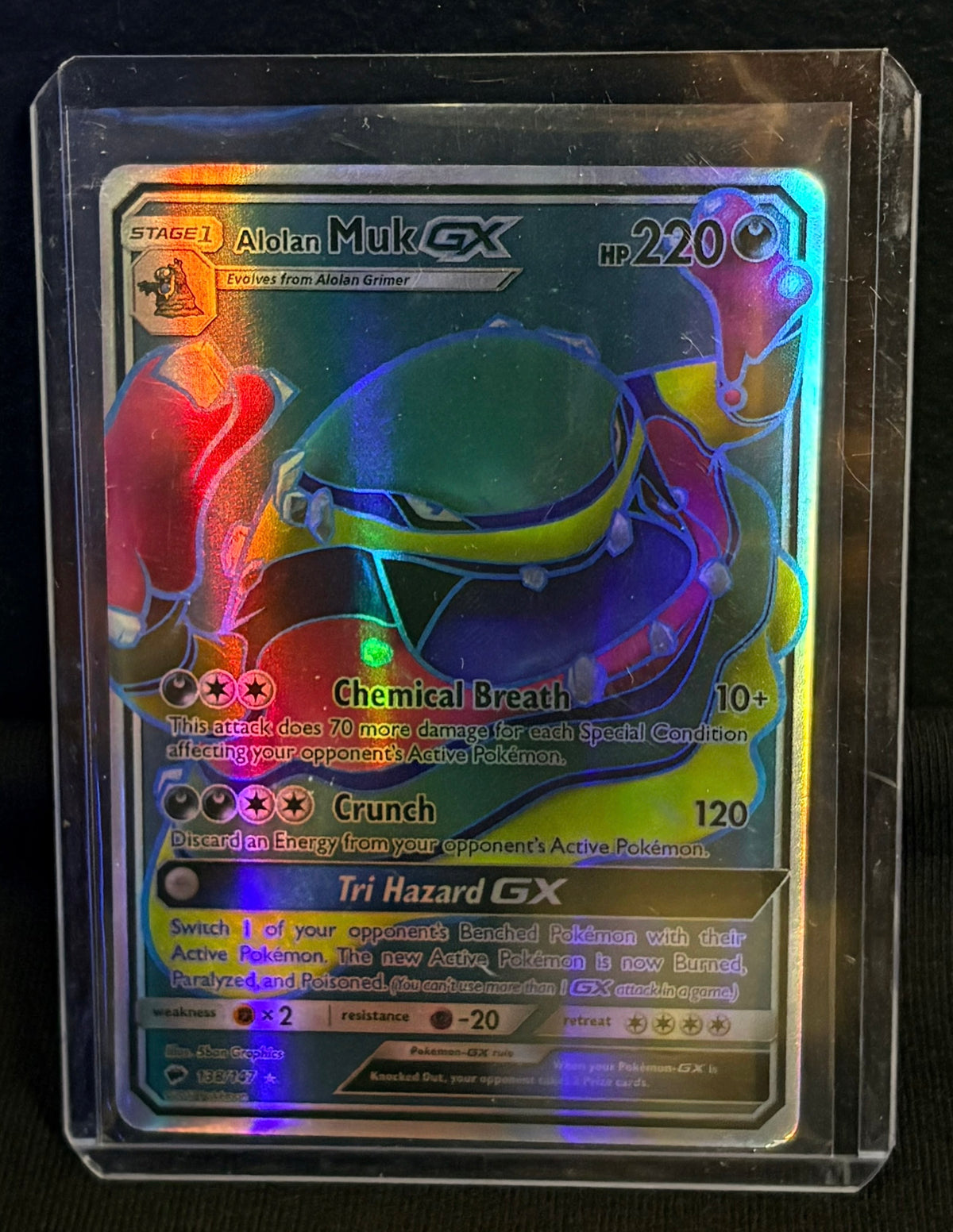 CARTA POKEMON Alolan Muk GX 138/147 – Full Art