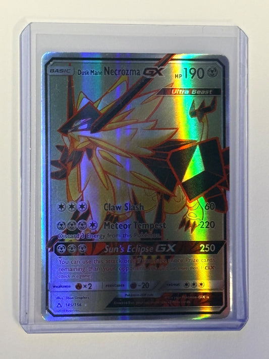 CARTA POKEMON Dusk Mane Necrozma GX 145/156 – Full Art