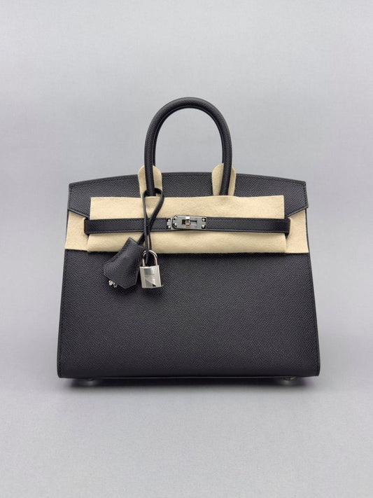 Hermes Birkin 25 Epsom Black Palladium Hardware
