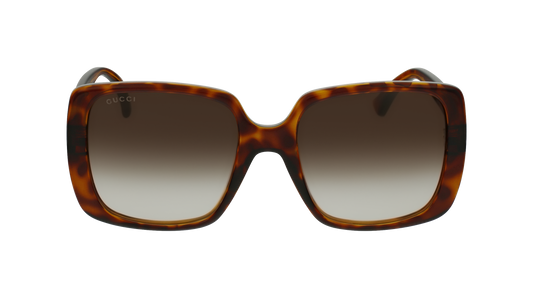 Gucci Havana Oversize Square Frame Brown