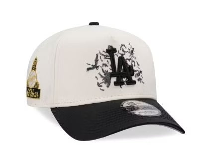 GORRA NEW ERA LOS ANGELES CREAM SATIN BIRDS