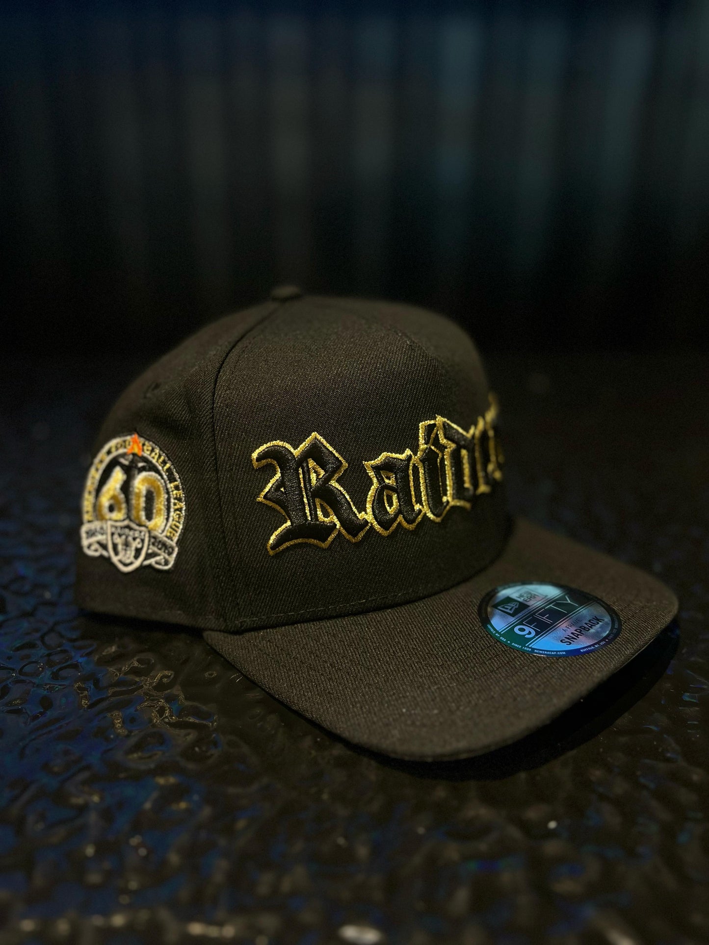 GORRA NEW ERA RAIDERS 60TH BLACK/GOLD SNAPBACK
