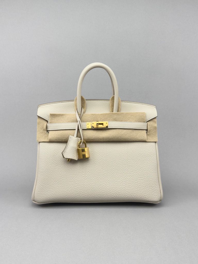 Hermes Birkin 25 Togo Craie Gold Hardware