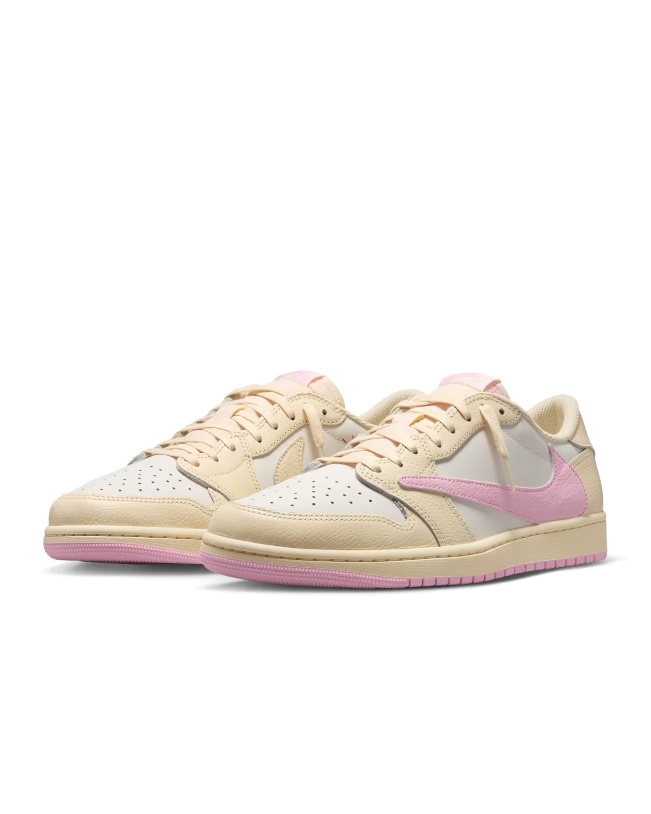 Air Jordan 1 Low x Travis Scott Muslin and Shy Pink
