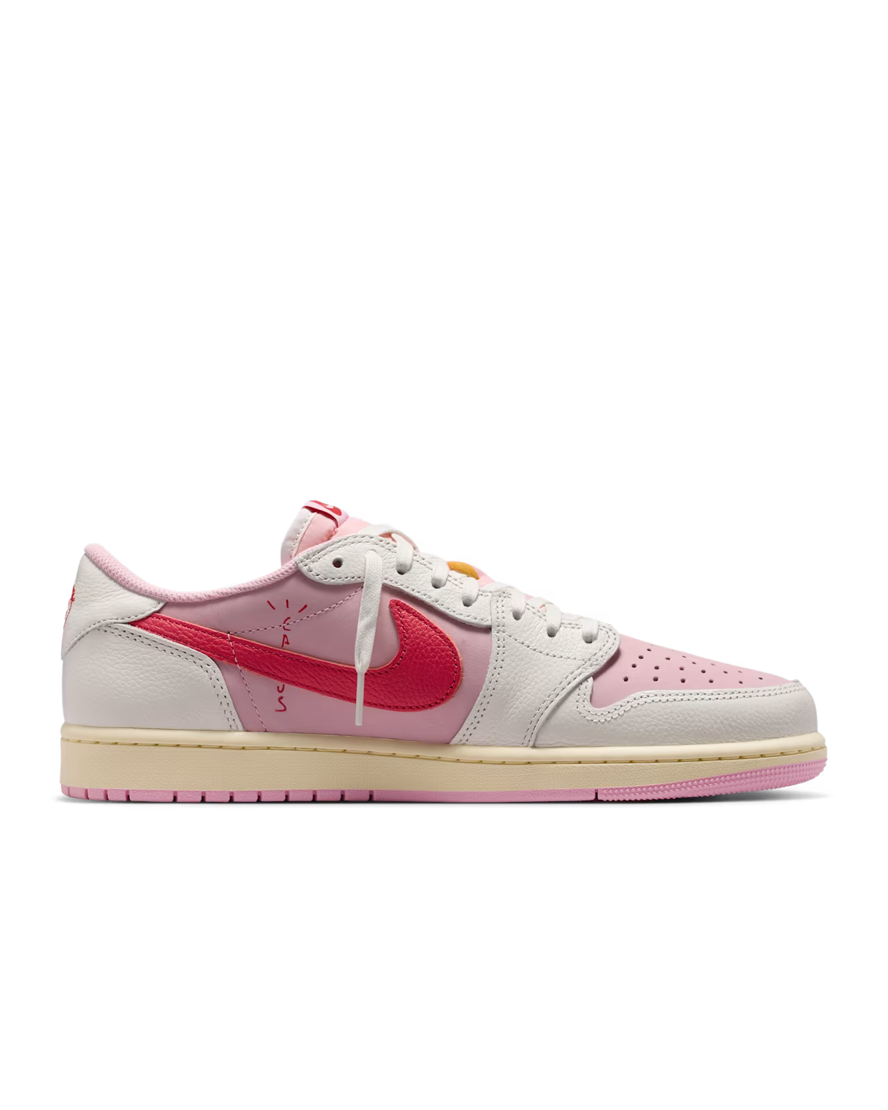 Air Jordan 1 Low x Travis Scott Shy Pink and Tropical Pink