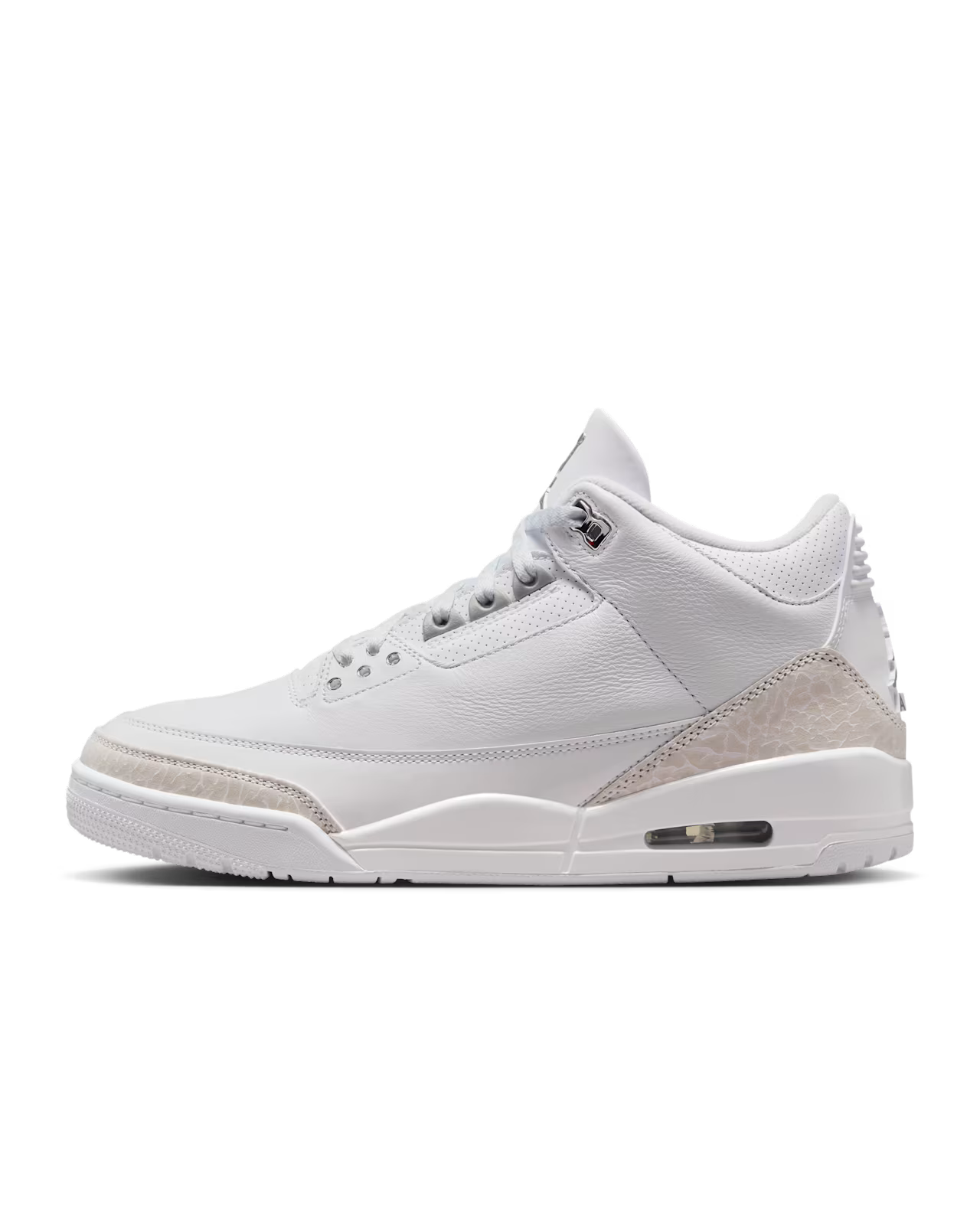Air Jordan 3 White and Silver