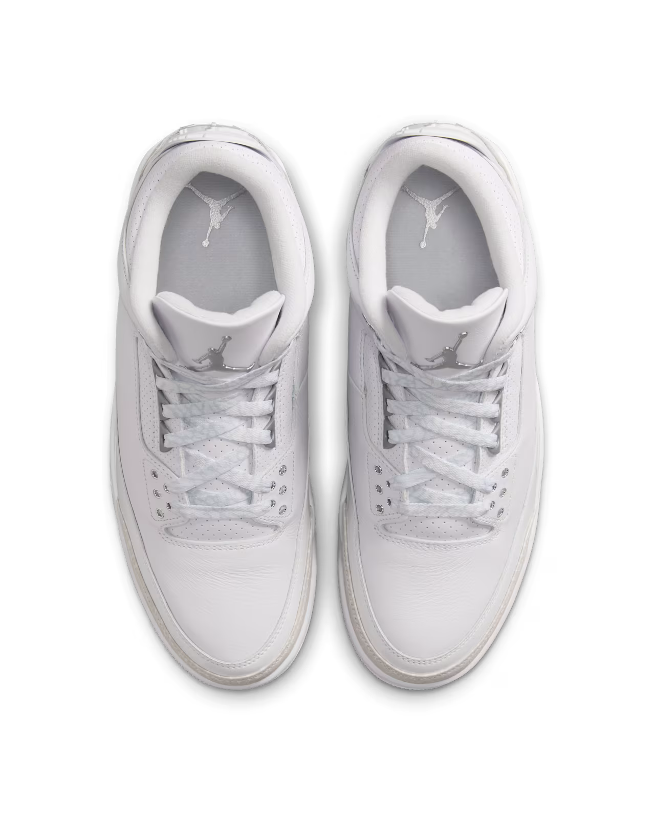 Air Jordan 3 White and Silver