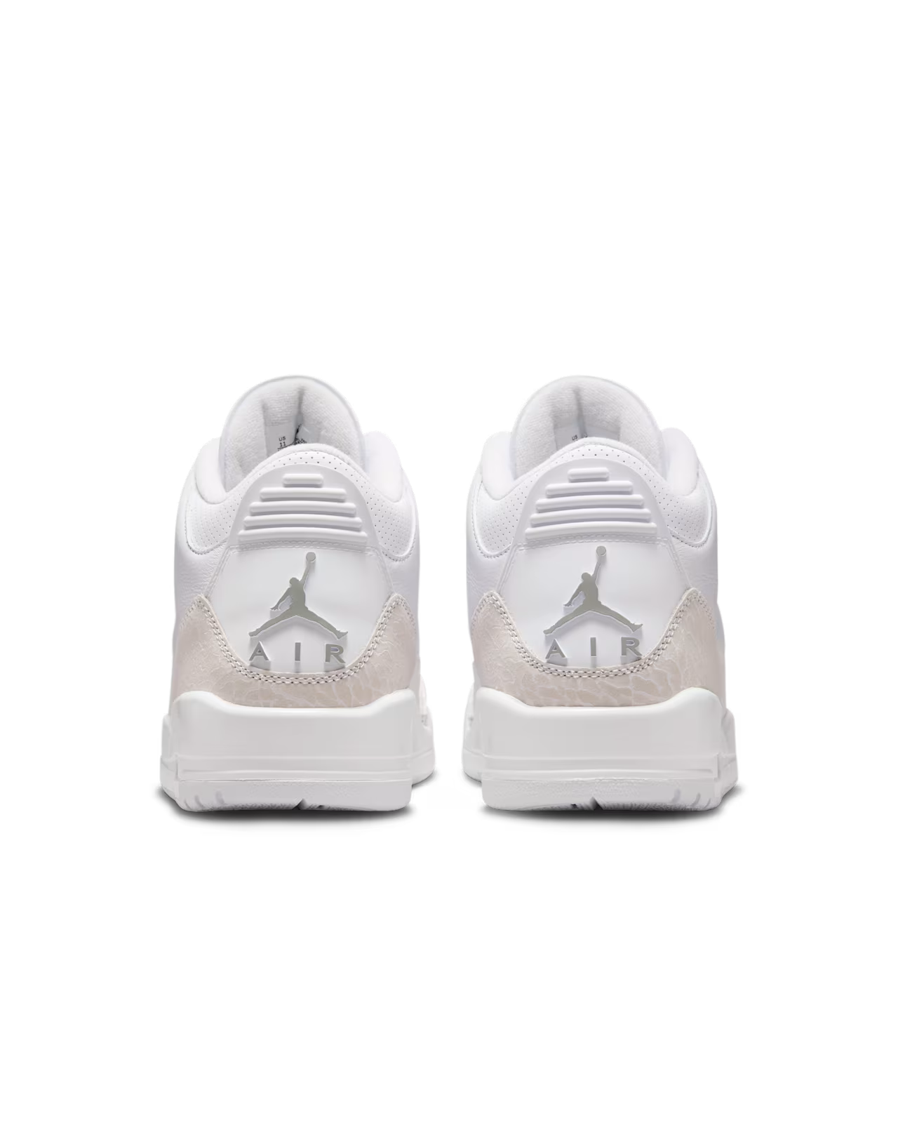 Air Jordan 3 White and Silver
