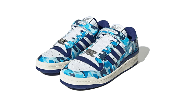 Forum 84 Low Bape 30th Anniversary Blue Camo