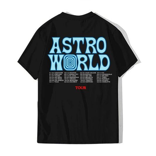 Astroworld T-Shirt Tour Blue