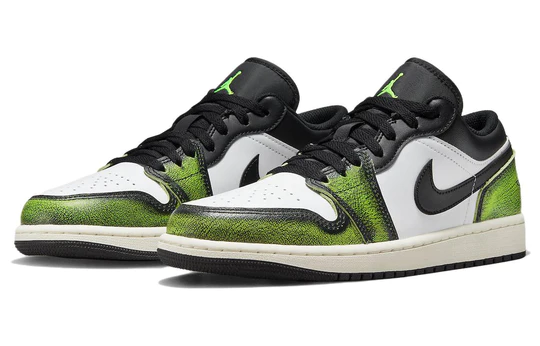 Air Jordan 1 Low Wear Away Electric Green