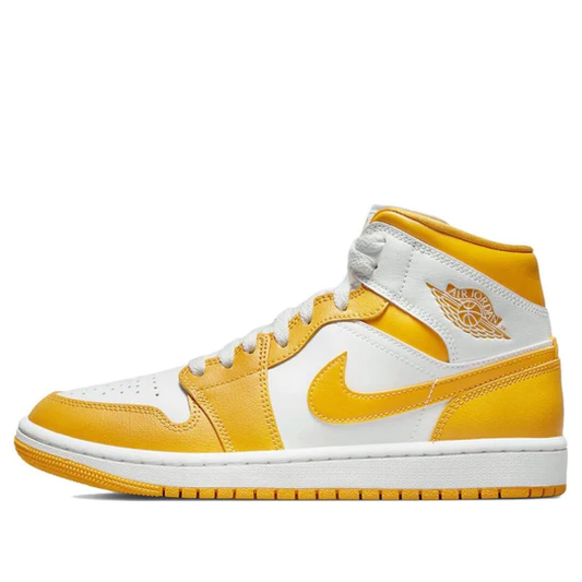 Air Jordan 1 Mid White University Gold (W)