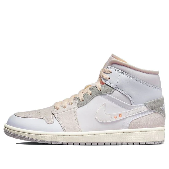 Air Jordan 1 Mid SE Craft Inside Out White Grey