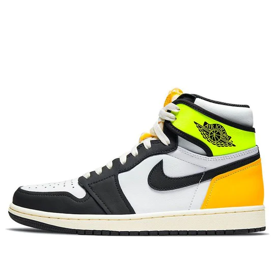 Air Jordan 1 Retro High White Black Volt University Gold (GS)