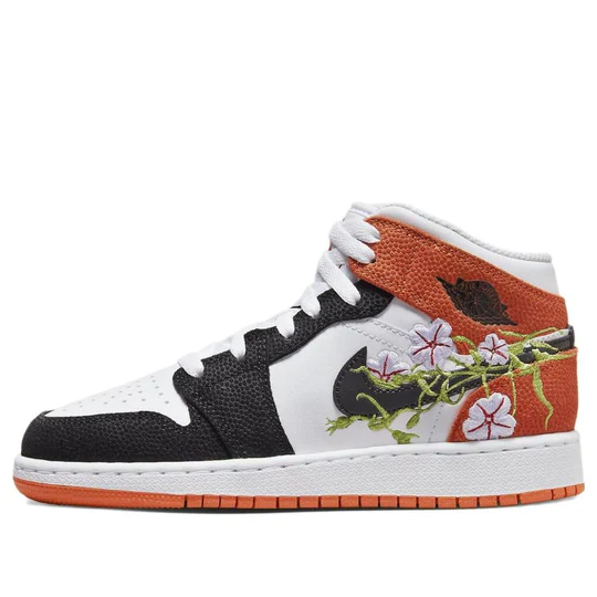 Air Jordan 1 Mid SE Basketball Blossom (GS)