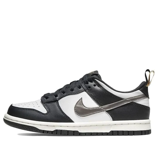 Dunk Low Black White Metallic (GS)