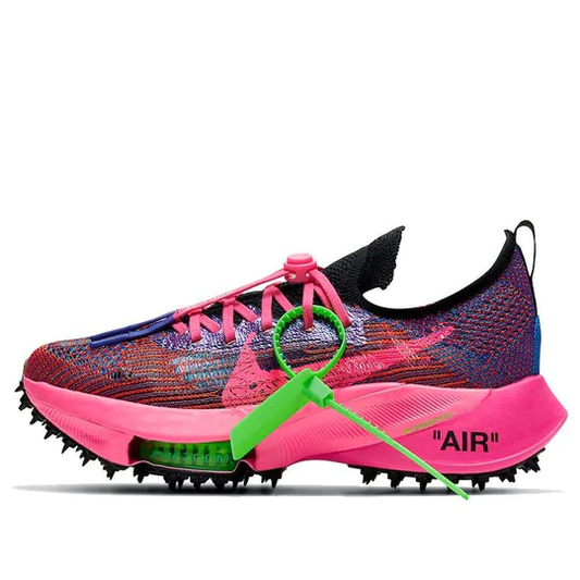 Air Zoom Tempo Next% Flyknit Off-White Racer Blue Pink Glow