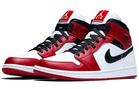 Air Jordan 1 Mid Chicago Toe