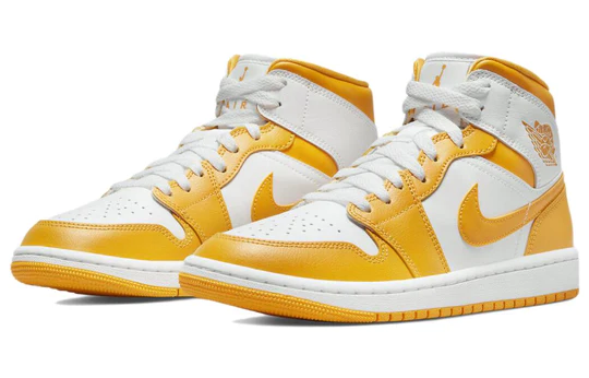 Air Jordan 1 Mid White University Gold (W)