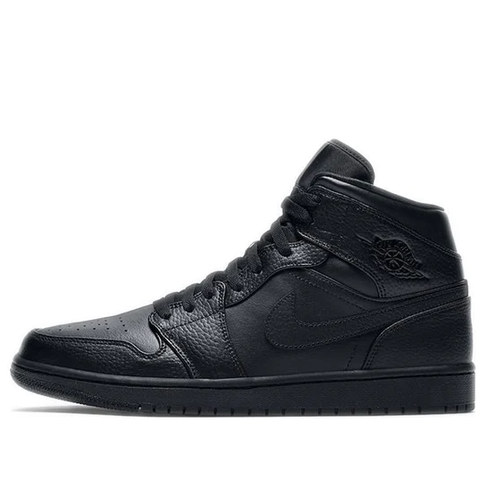 Air Jordan 1 Mid Triple Black (2022) (GS)