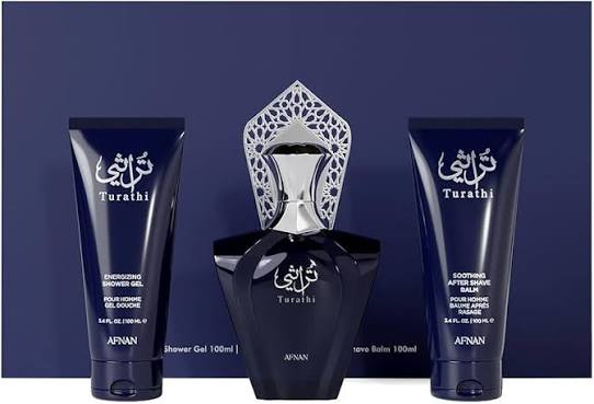 Set Afnan Turathi Blue 3 Pzs – EDP 90ML + Gel de Ducha 100ML + Bálsamo After Shave 100ML