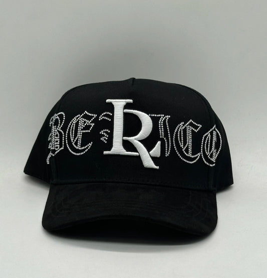 Gorra Toto Hats Luis R Black White Diamonds