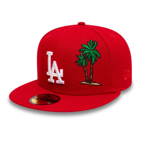 New Era LA Dodgers Palm Taco Red 59FIFTY Cap