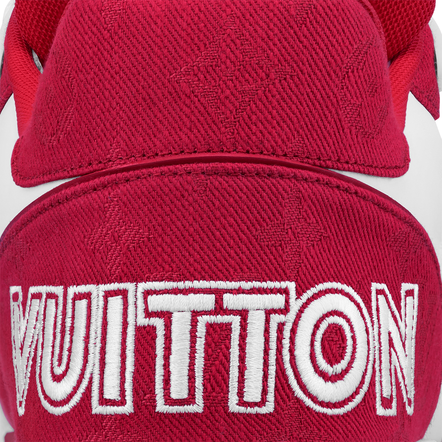 Louis Vuitton Trainer Red Monogram Denim