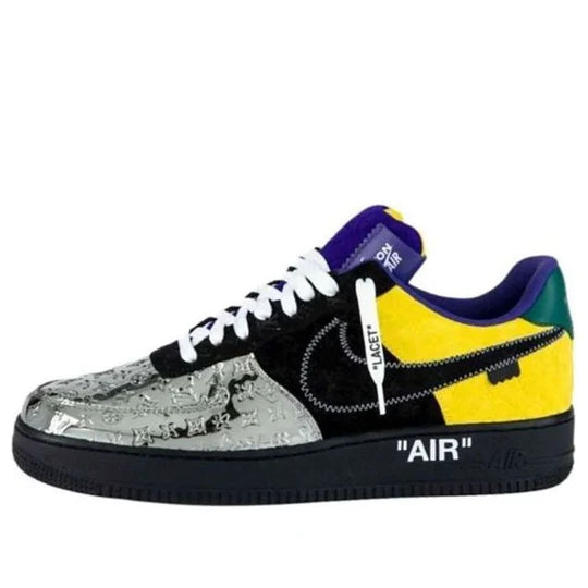 Louis Vuitton Nike Air Force 1 Low By Virgil Abloh Silver Black