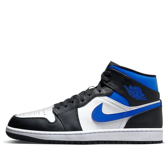 Air Jordan 1 Mid White Black Racer Blue