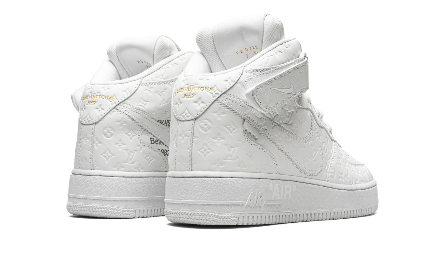 Louis Vuitton Nike Air Force 1 Mid By Virgil Abloh White