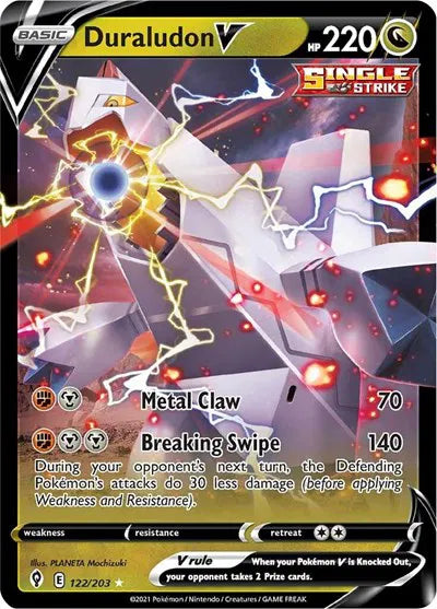 Carta Pokémon Duraludon V 122/203 Evolving Skies