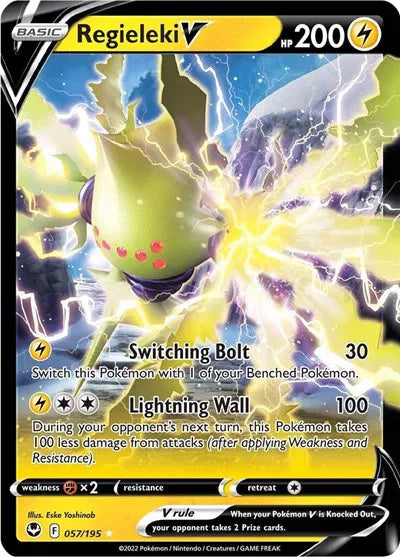 Carta Pokémon Regieleki V 057/195 Silver Tempest