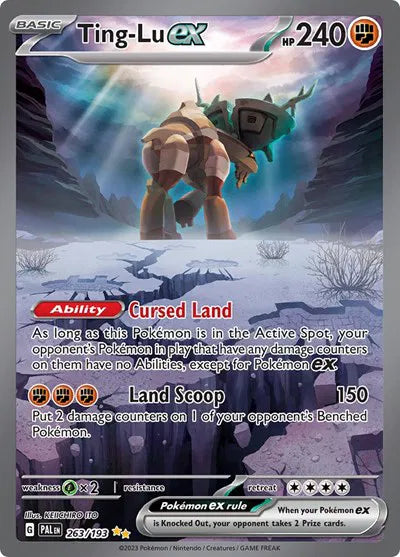 Carta Pokémon Ting-Lu ex 263/193 Paldea Evolved
