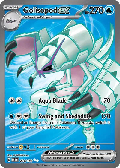 Carta Pokémon Golisopod ex 221/182 Paradox Rift