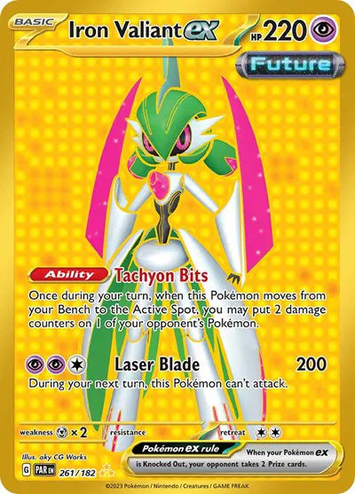 Carta Pokémon Iron Valiant ex 261/182 Paradox Rift