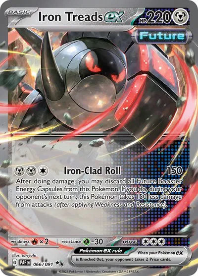 Carta Pokémon Iron Treads ex 066/091 Paldean Fates