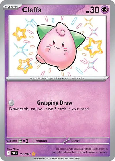 Carta Pokémon Cleffa 150/091 Paldean Fates