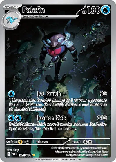 Carta Pokémon Palafin 225/091 Paldean Fates