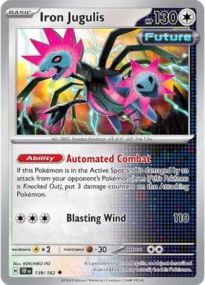Carta Pokémon Iron Jugulis 139/162 Temporal Forces